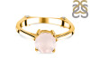 Rose Quartz & White Topaz Ring RSQ-RDR-1786.