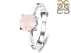 Rose Quartz & White Topaz Ring RSQ-RDR-1786.
