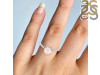 Rose Quartz & White Topaz Ring RSQ-RDR-1786.