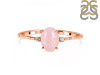 Rose Quartz & White Topaz Ring RSQ-RDR-1938-A.