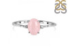 Rose Quartz & White Topaz Ring RSQ-RDR-1938-A.