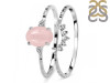 Rose Quartz & White Topaz Ring RSQ-RDR-1938.