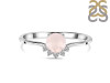Rose Quartz & White Topaz Ring RSQ-RDR-1942.