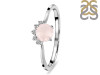Rose Quartz & White Topaz Ring RSQ-RDR-1942.