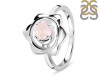Rose Quartz Chakra & Crescent Moon Ring RSQ-RDR-2140.