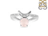 Rose Quartz Crescent Moon Ring RSQ-RDR-2151.