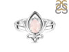 Rose Quartz Lotus Ring RSQ-RDR-2157.