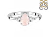 Rose Quartz & White Topaz Ring RSQ-RDR-2213.