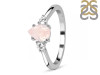 Rose Quartz & White Topaz Ring RSQ-RDR-2213.