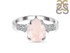 Rose Quartz & White Topaz Ring RSQ-RDR-2216.