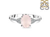 Rose Quartz & White Topaz Ring RSQ-RDR-2219.