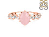 Rose Quartz & White Topaz Ring RSQ-RDR-2241.