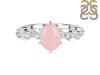 Rose Quartz & White Topaz Ring RSQ-RDR-2241.