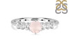 Rose Quartz & White Topaz Ring RSQ-RDR-2259.