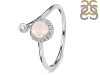 Rose Quartz & White Topaz Ring RSQ-RDR-2261.