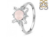 Rose Quartz & White Topaz Ring RSQ-RDR-2264.