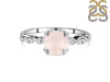 Rose Quartz & White Topaz Ring RSQ-RDR-2269.