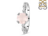 Rose Quartz & White Topaz Ring RSQ-RDR-2269.
