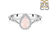 Rose Quartz & White Topaz Ring RSQ-RDR-2271.