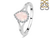 Rose Quartz & White Topaz Ring RSQ-RDR-2271.