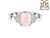 Rose Quartz & White Topaz Ring RSQ-RDR-2272.