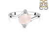 Rose Quartz & White Topaz Ring RSQ-RDR-3264.