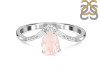 Rose Quartz & White Topaz Ring RSQ-RDR-2283.