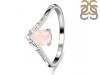 Rose Quartz & White Topaz Ring RSQ-RDR-2283.