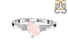 Rose Quartz & White Topaz Ring RSQ-RDR-2285.