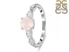 Rose Quartz & White Topaz Ring RSQ-RDR-2288.