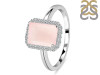 Rose Quartz & White Topaz Ring RSQ-RDR-2302.