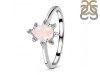 Rose Quartz & White Topaz Ring RSQ-RDR-2305.