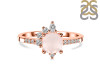 Rose Quartz & White Topaz Ring RSQ-RDR-2404.