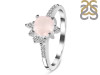 Rose Quartz & White Topaz Ring RSQ-RDR-2404.