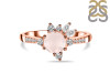Rose Quartz & White Topaz Ring RSQ-RDR-2406.