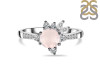 Rose Quartz & White Topaz Ring RSQ-RDR-2406.