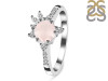 Rose Quartz & White Topaz Ring RSQ-RDR-2406.