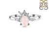 Rose Quartz & White Topaz Ring RSQ-RDR-2431.