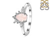 Rose Quartz & White Topaz Ring RSQ-RDR-2431.