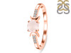 Rose Quartz & White Topaz Ring RSQ-RDR-2845.