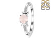 Rose Quartz & White Topaz Ring RSQ-RDR-2845.