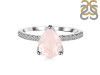 Rose Quartz & White Topaz Ring RSQ-RDR-2860.