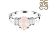 Rose Quartz & White Topaz Ring RSQ-RDR-2861.