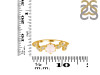 Rose Quartz & White Topaz Ring RSQ-RDR-2981.