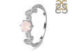 Rose Quartz & White Topaz Ring RSQ-RDR-2981.