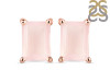 Rose Quartz Stud Earring RSQ-RE-11.