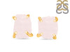 Rose Quartz Raw Crystal Stud Earring RSQ-RE-200.