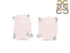 Rose Quartz Raw Crystal Stud Earring RSQ-RE-200.
