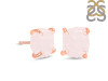 Rose Quartz Raw Crystal Stud Earring RSQ-RE-200.