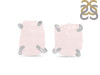 Rose Quartz Raw Crystal Stud Earring RSQ-RE-350.